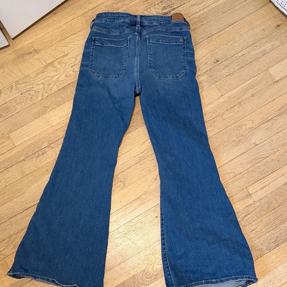 American Eagle Outfitters Dark Blue Flare Jeans - Picture 5 of 6